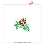 Pine Cone Bouquet Stencil Set