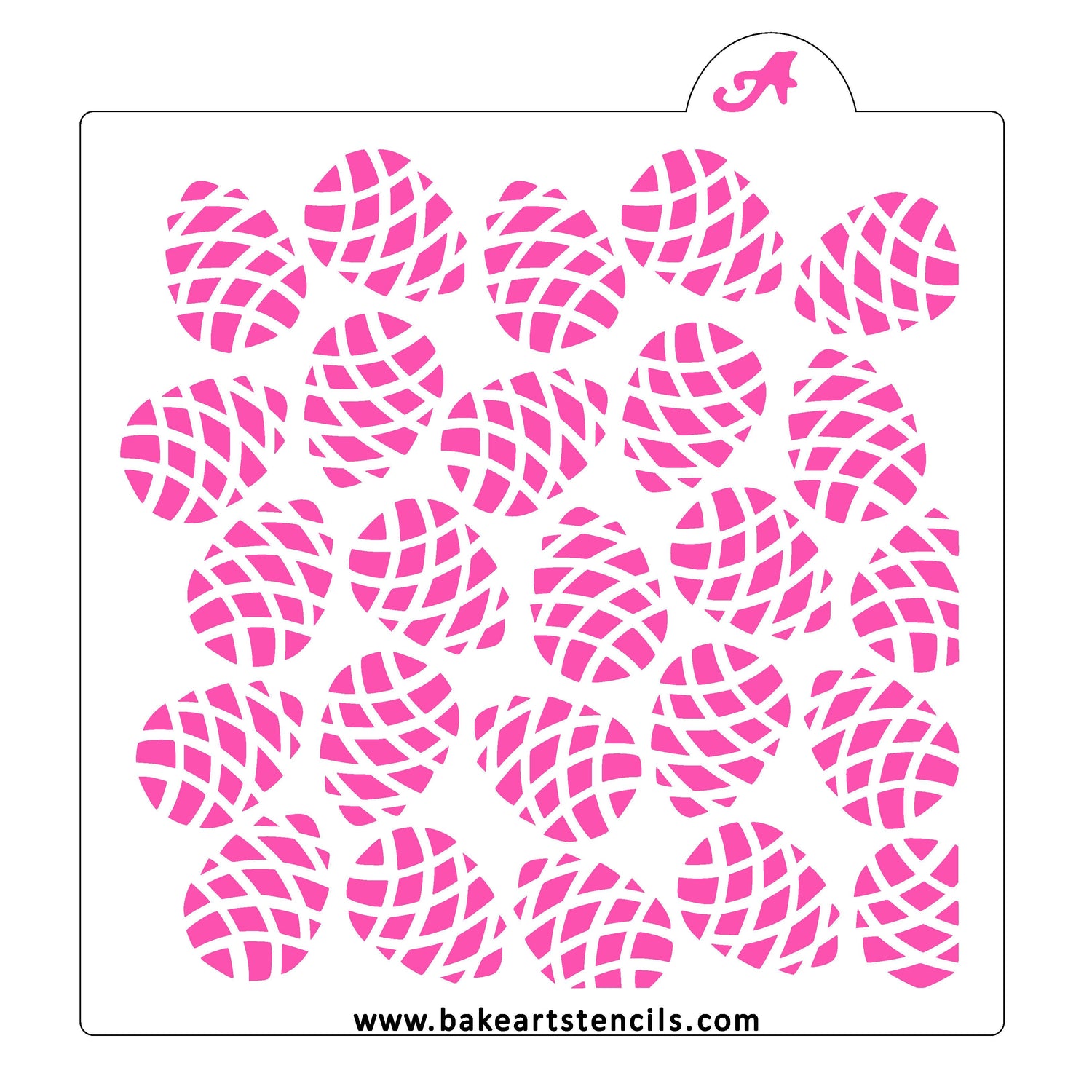 Pine Cones Pattern Cookie Stencil