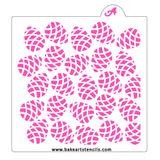 Pine Cones Pattern Cookie Stencil