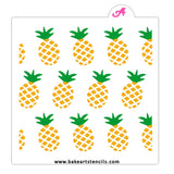 Pineapple Pattern Cookie Stencil