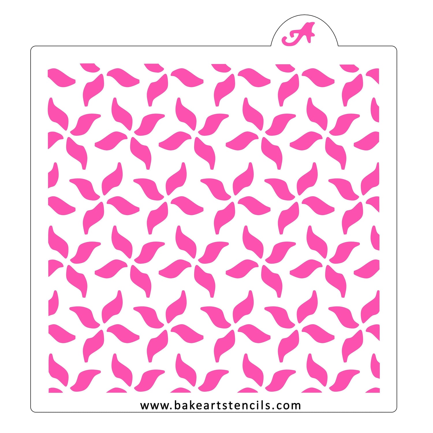 Pinwheel Pattern Cookie Stencil