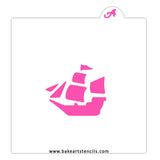 Pirate Ship Cookie Stencil