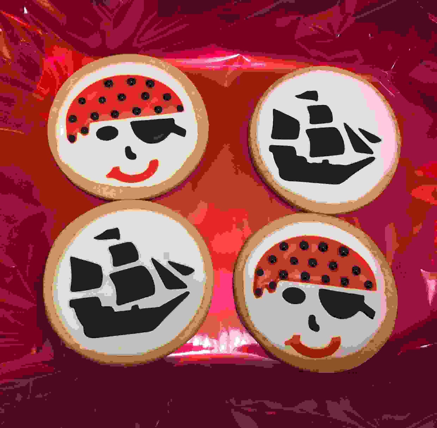 Pirate Ship Cookie Stencil