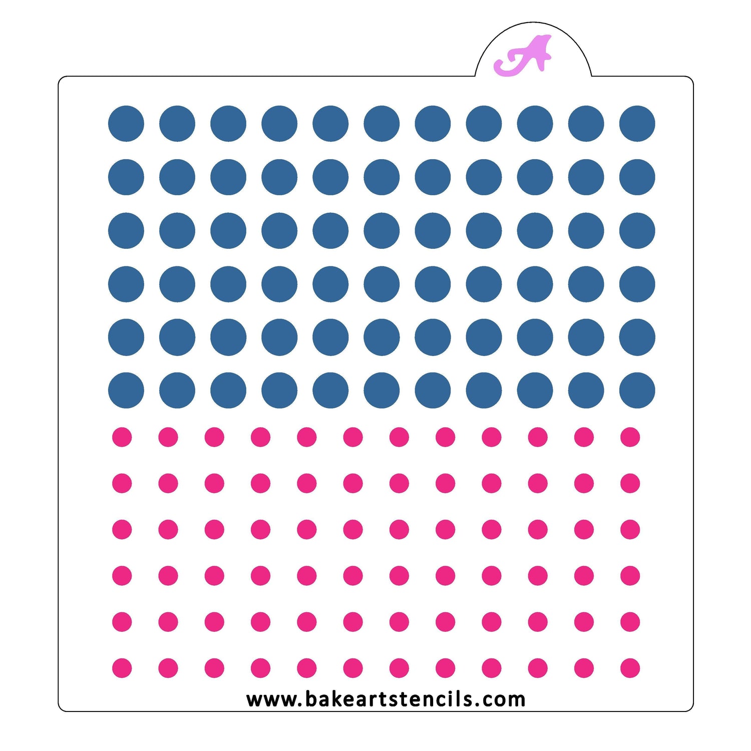 Polka Dot Sprinkles Stencil