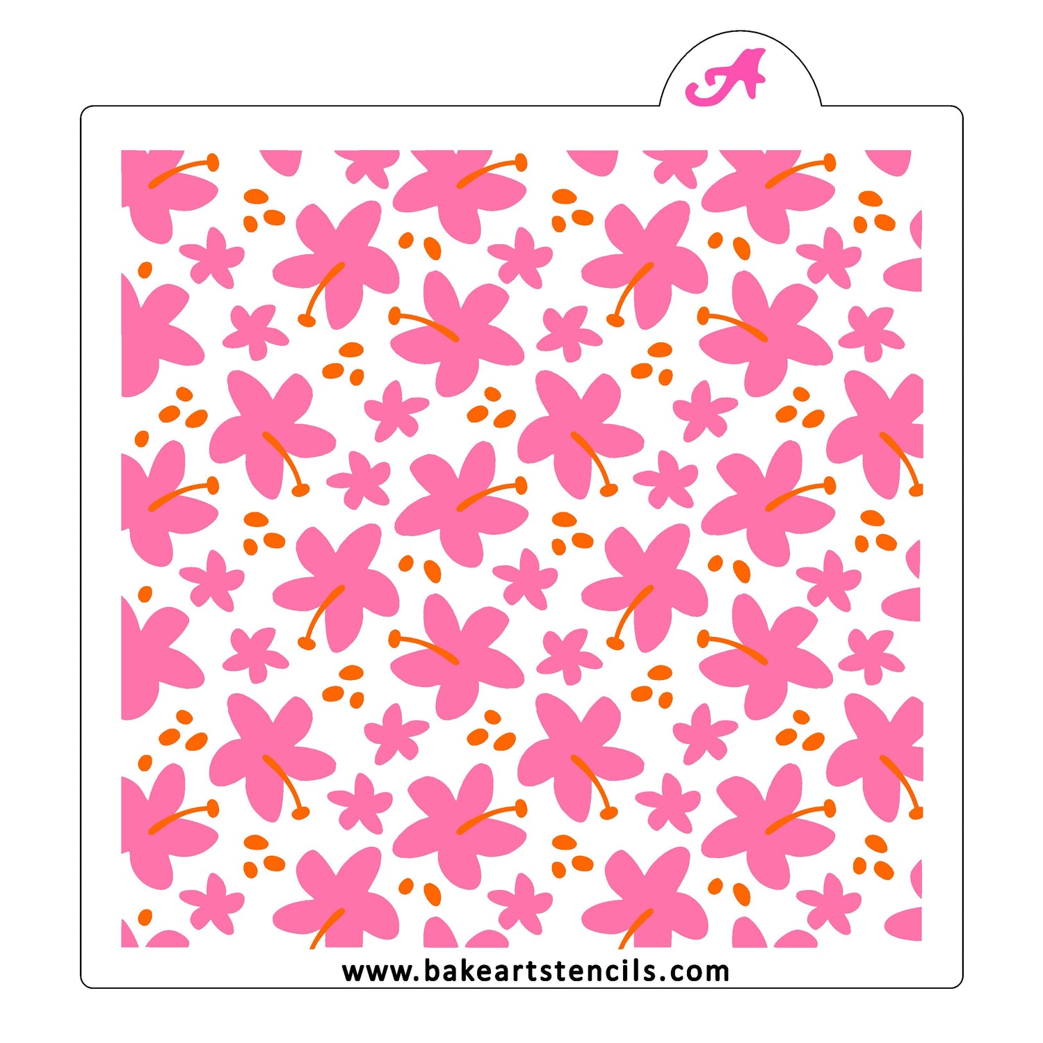 Pop Flowers Pattern Stencil Set