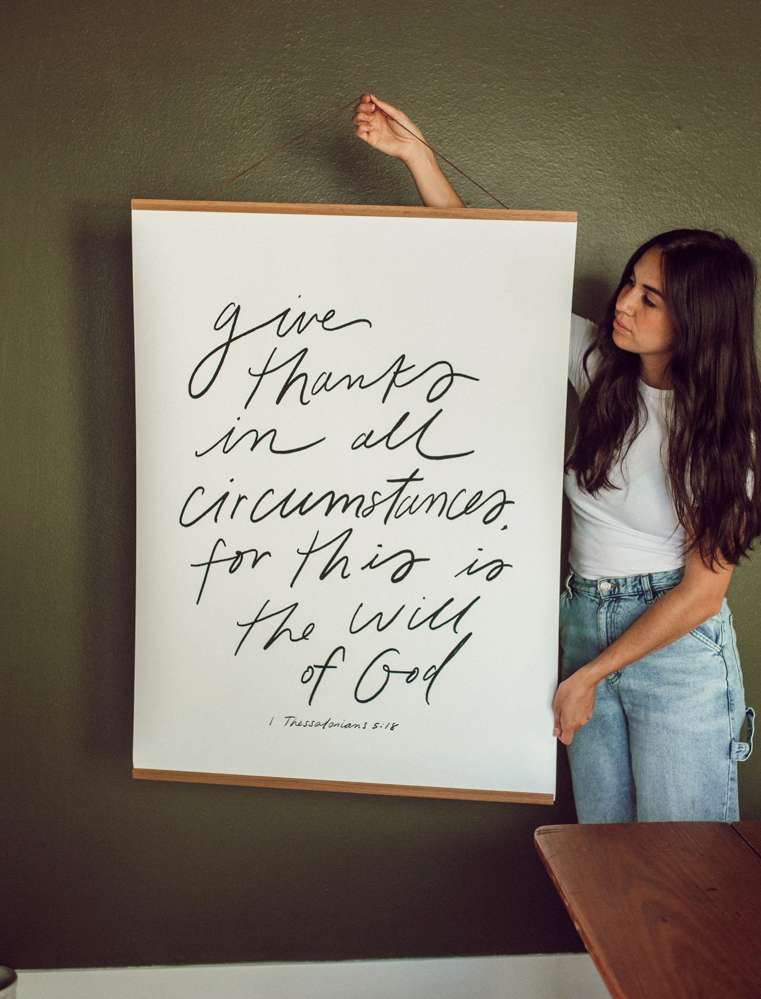 Large Poster: Give thanks in all...