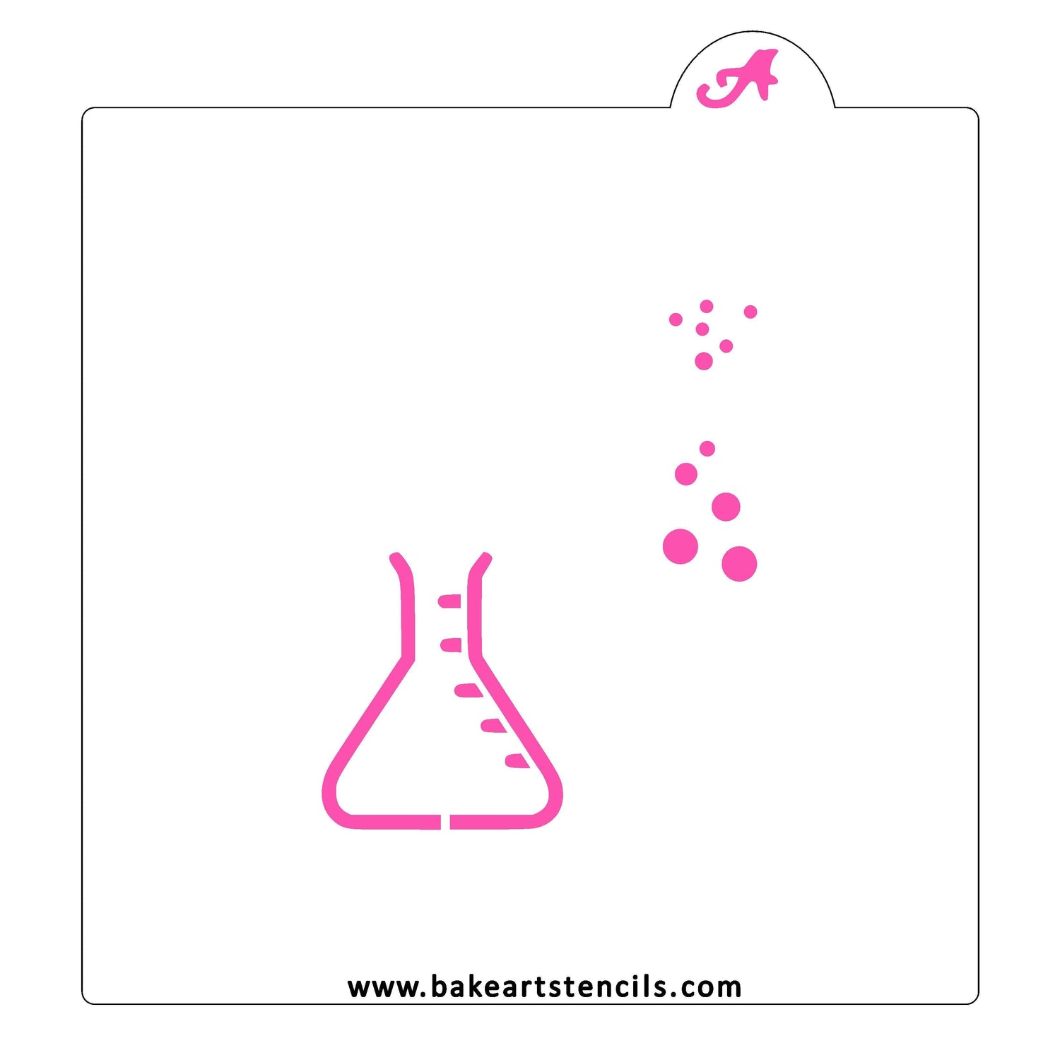 Potion Beaker Cookie Stencil