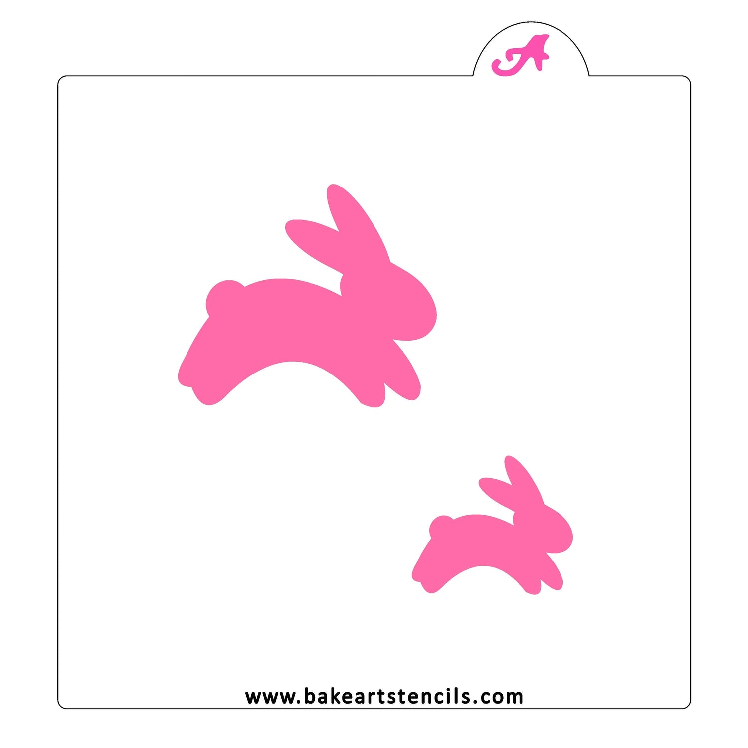 Prairie Bunnies Cookie Stencil