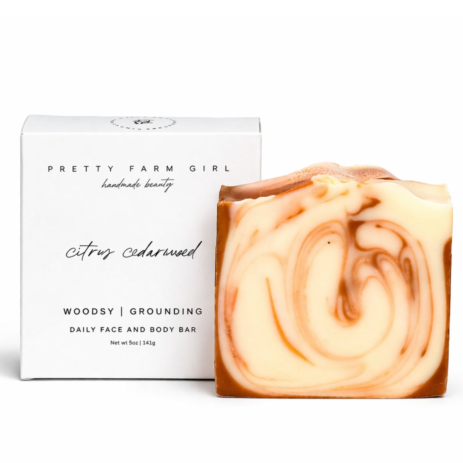 Citrus Cedarwood Handmade Tallow and Goat Milk Soap Bar