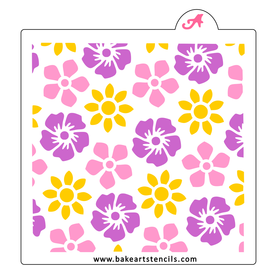 Pretty Garden Cookie Stencil