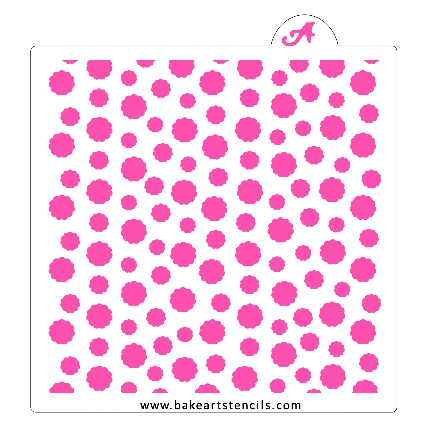 Puffy Polka Dots Cookie Stencil