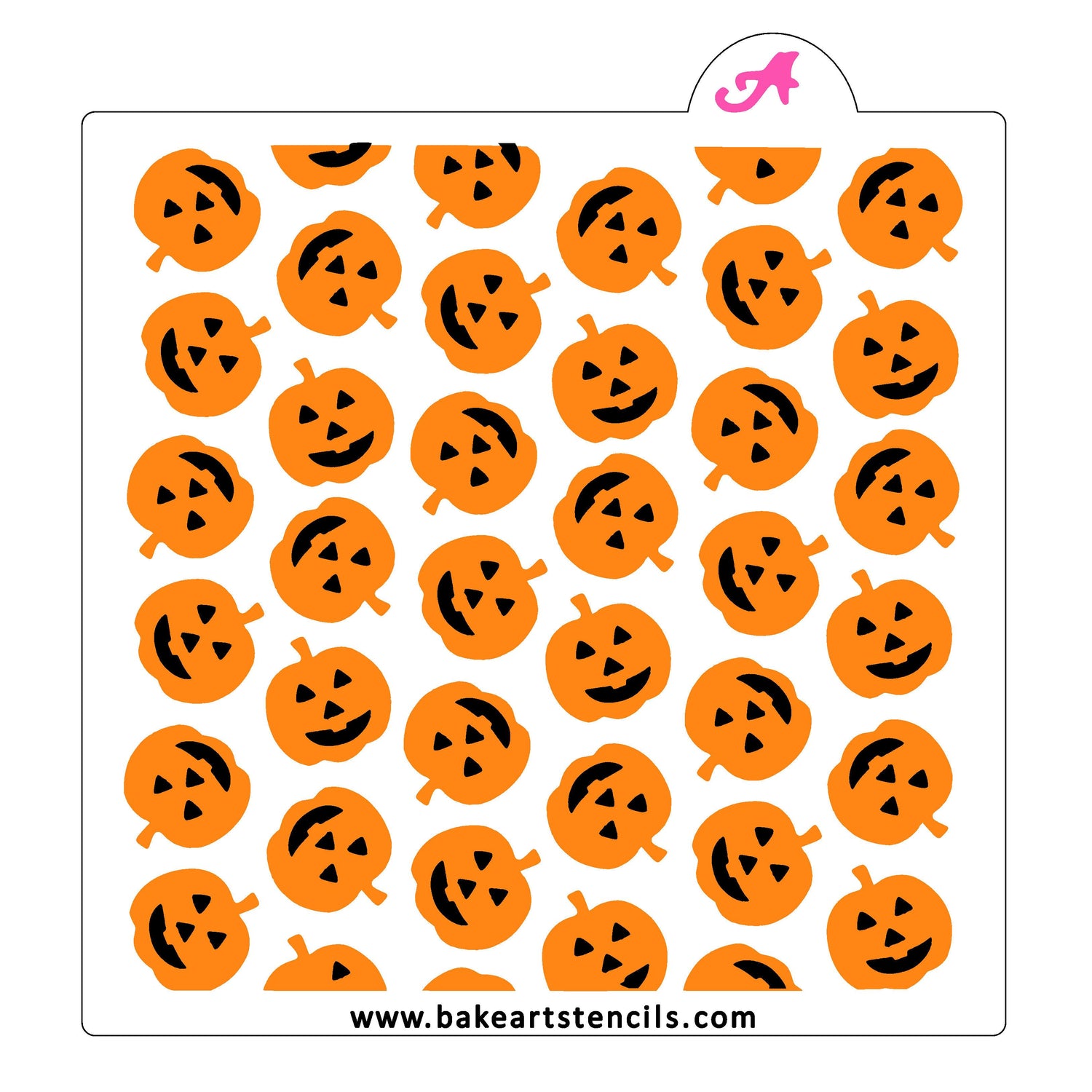 Pumpkin Faces Cookie Stencil Set
