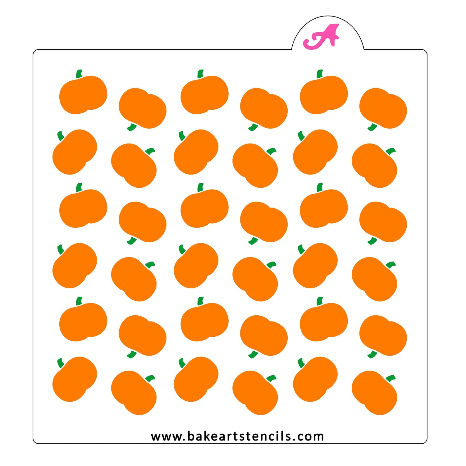 Pumpkin Pattern Cookie Stencil Set