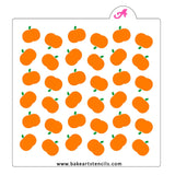 Pumpkin Pattern Cookie Stencil Set