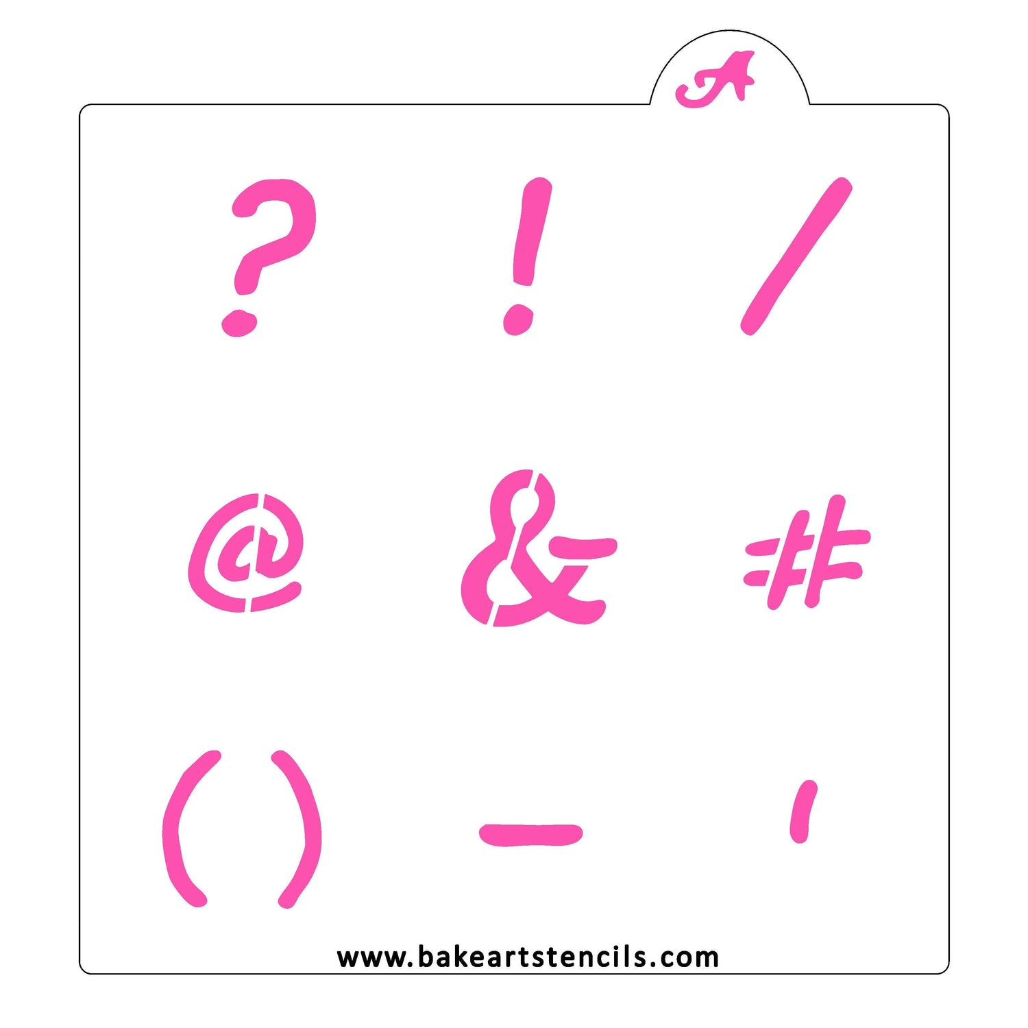Punctuation Stencil