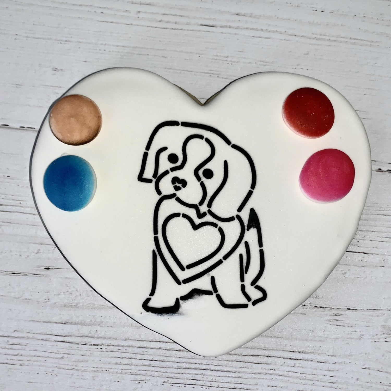Puppy Valentine PYO Stencil
