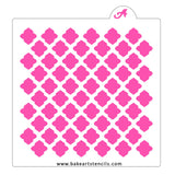 Quatrefoil Reverse Pattern Stencil