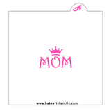 Queen Mom Cookie Stencil