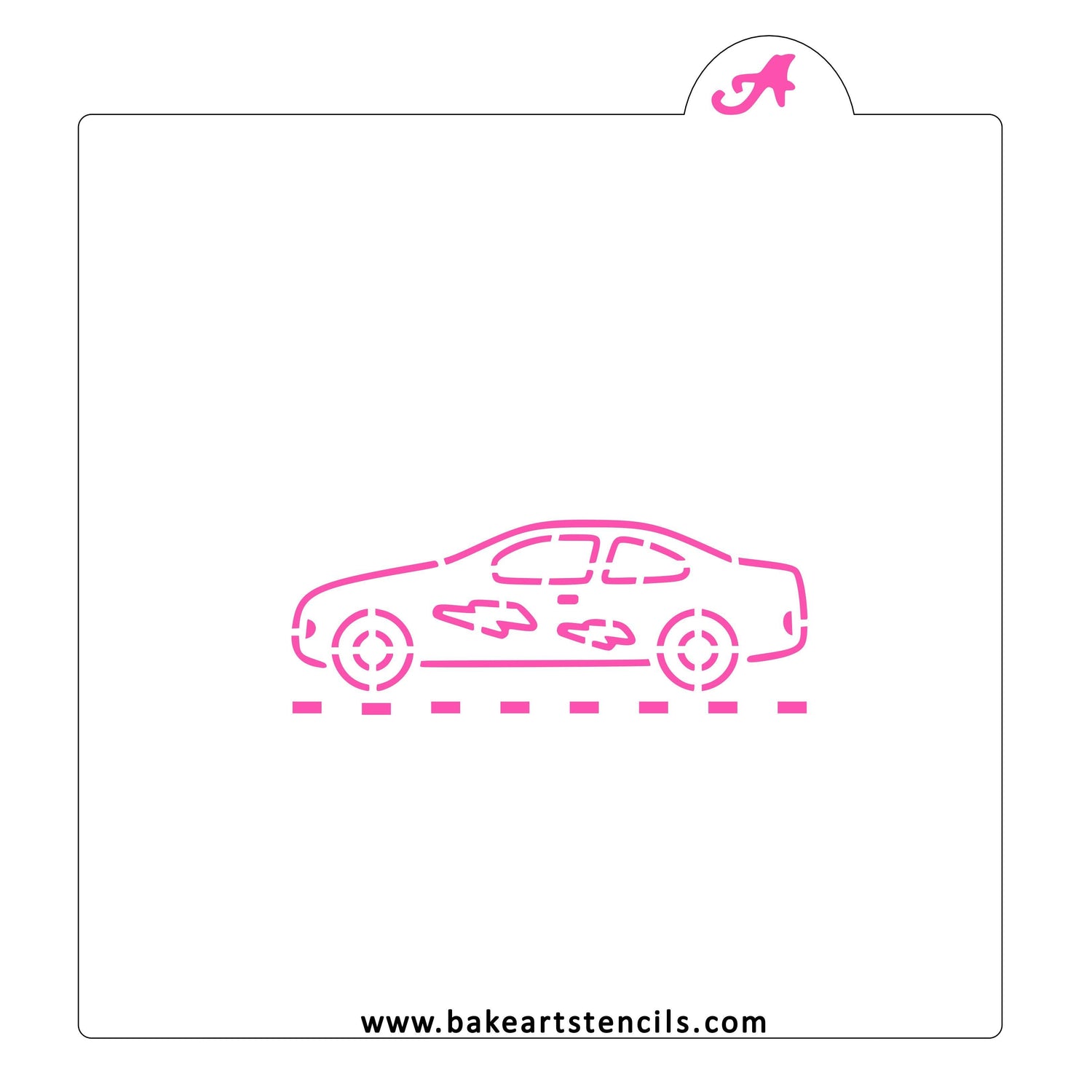 Race Car PYO Cookie Stencil