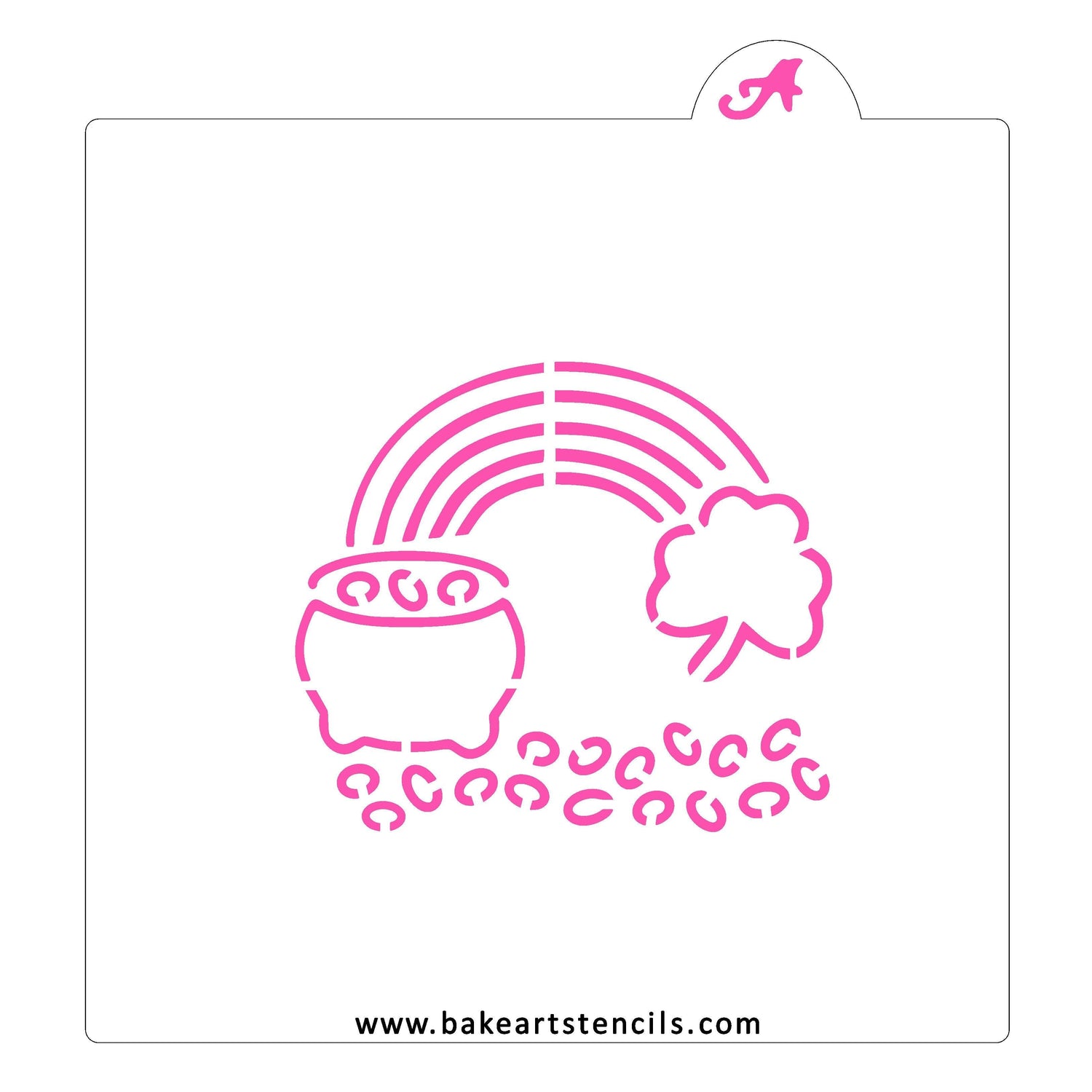 Rainbow Pot of Gold PYO Cookie Stencil