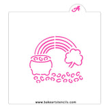 Rainbow Pot of Gold PYO Cookie Stencil