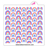Rainbows and Stars Cookie Stencil Set