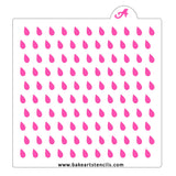 Raindrops Pattern Cookie Stencil