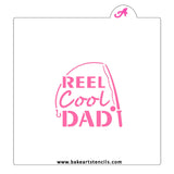 Reel Cool Dad Cookie Stencil