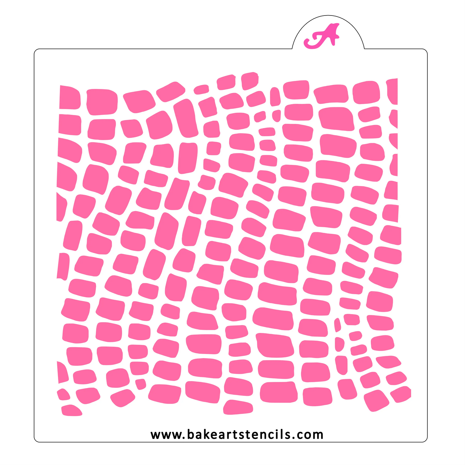 Reptile Print Cookie Stencil