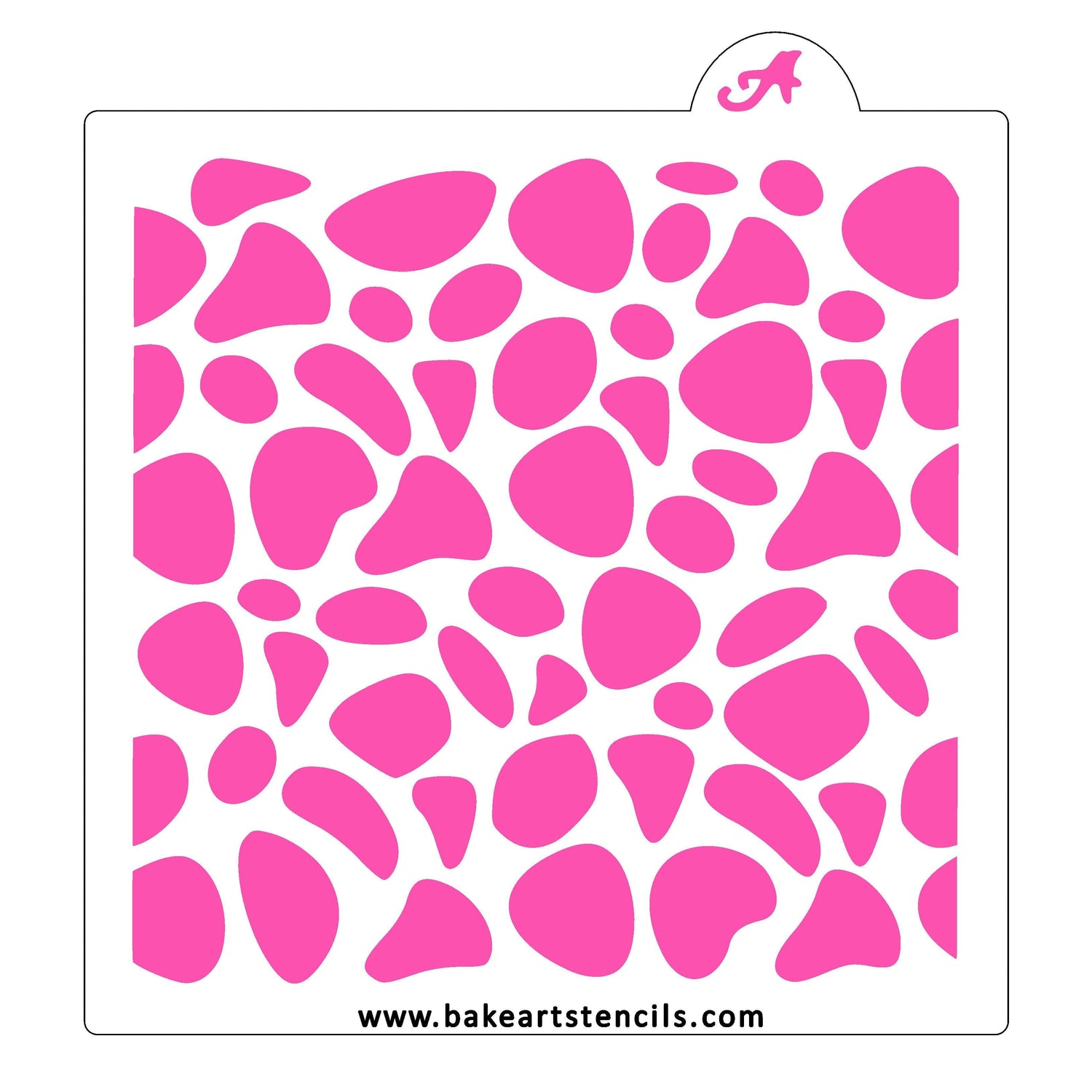 River Rocks Pattern Stencil