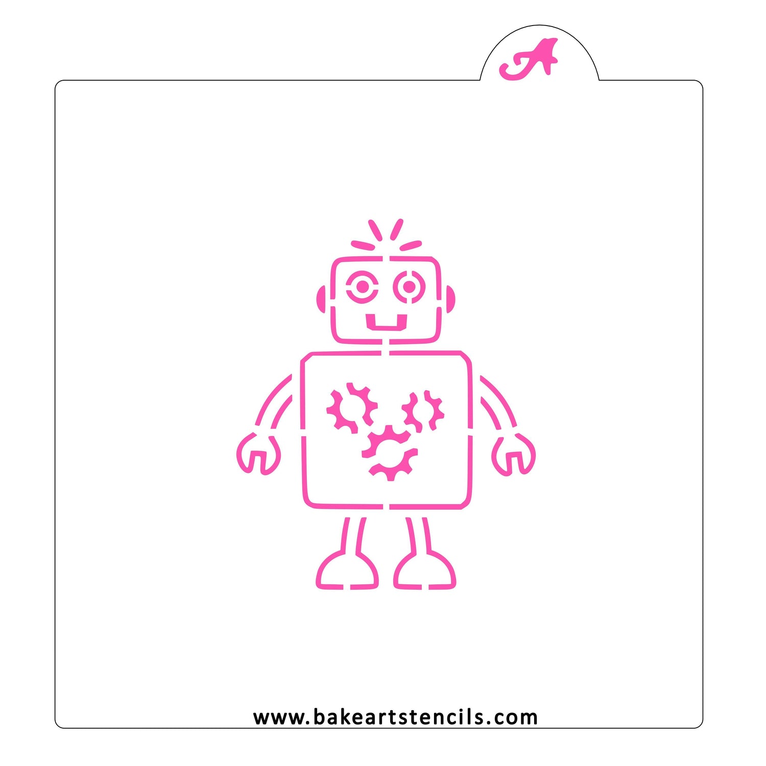 Robot PYO Cookie Stencil
