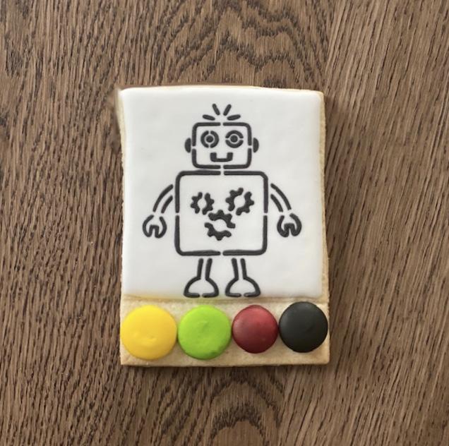 Robot PYO Cookie Stencil