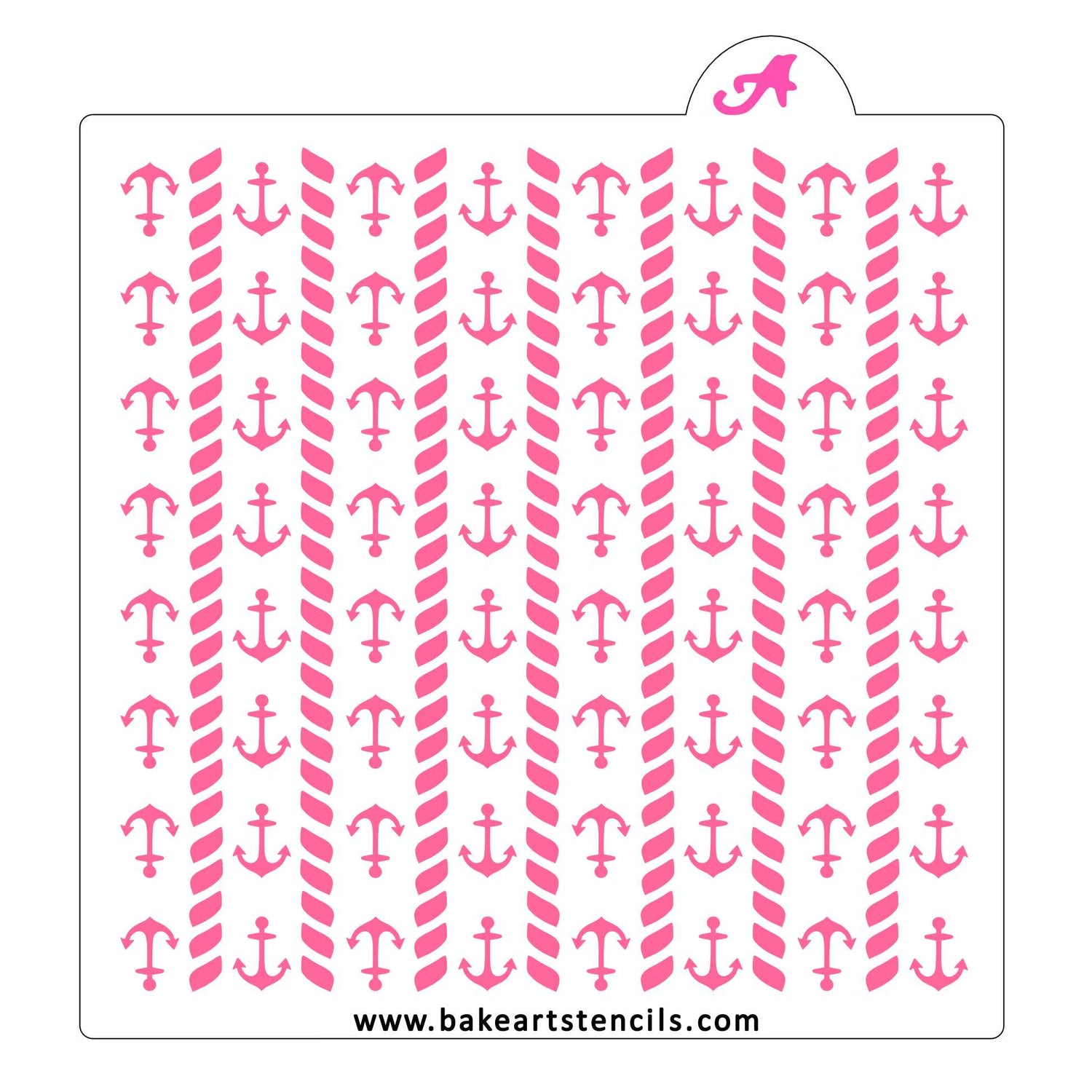 Anchor Stripes Cookie Stencil
