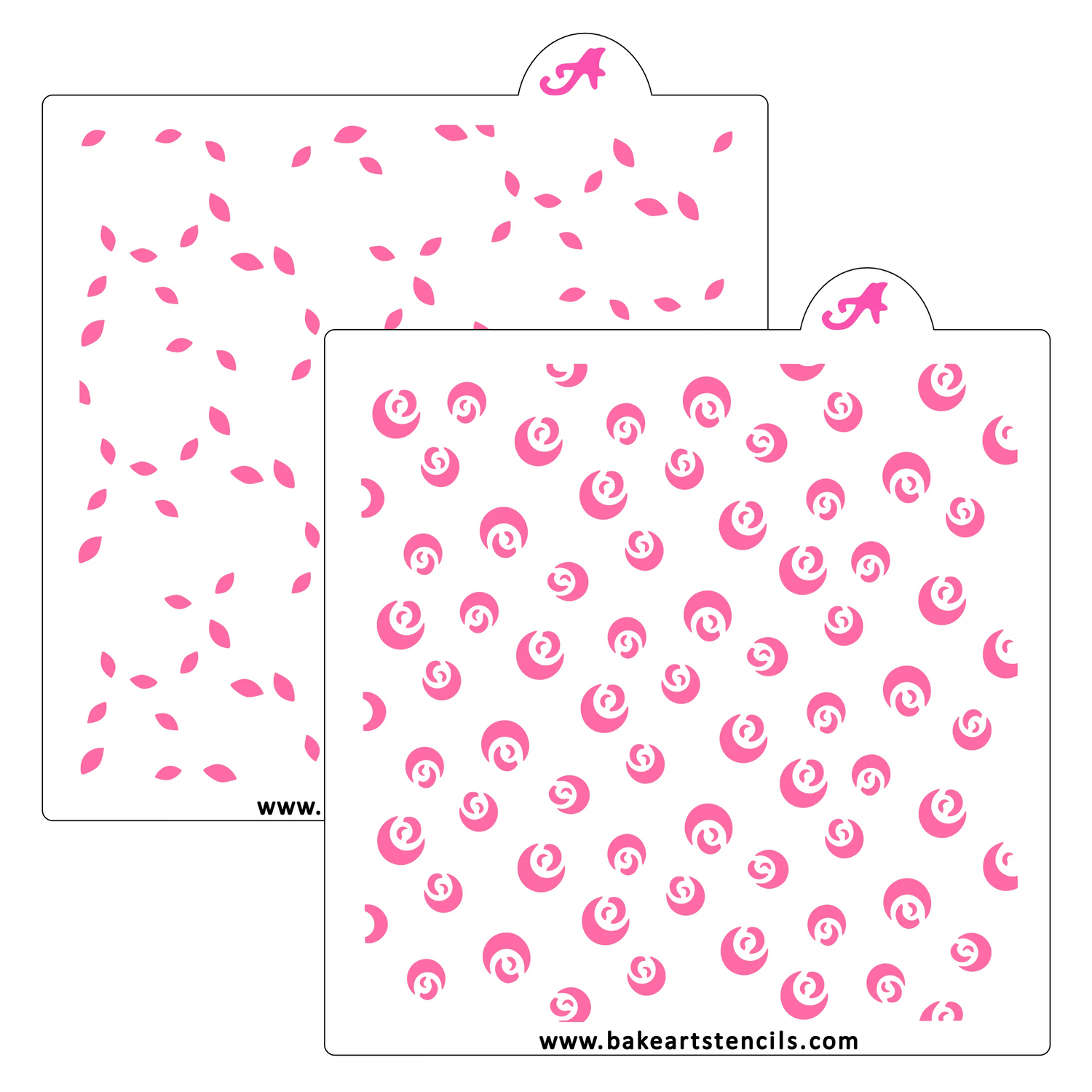 Rosy Rosebuds Cookie Stencil