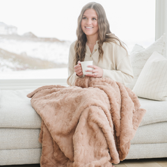 Patterned Faux Fur XL Throw Blankets by Saranoni, product image 55