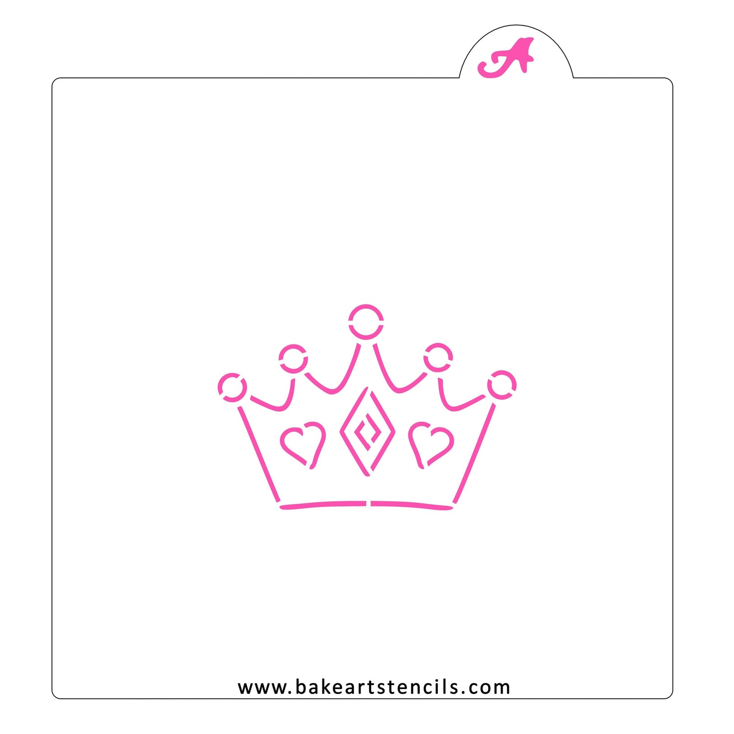 Royal Tiara PYO Cookie Stencil