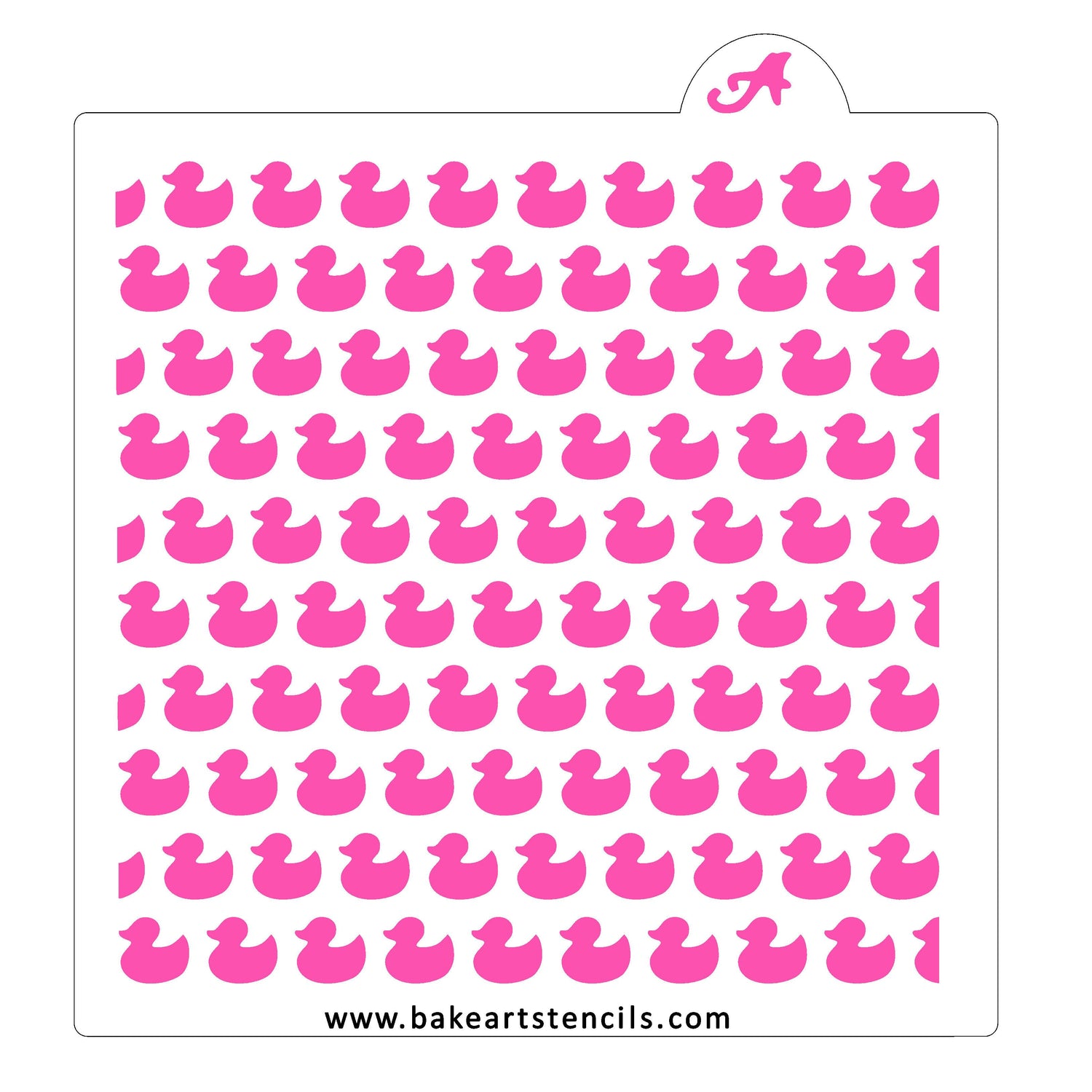 Rubber Ducky Pattern Stencil