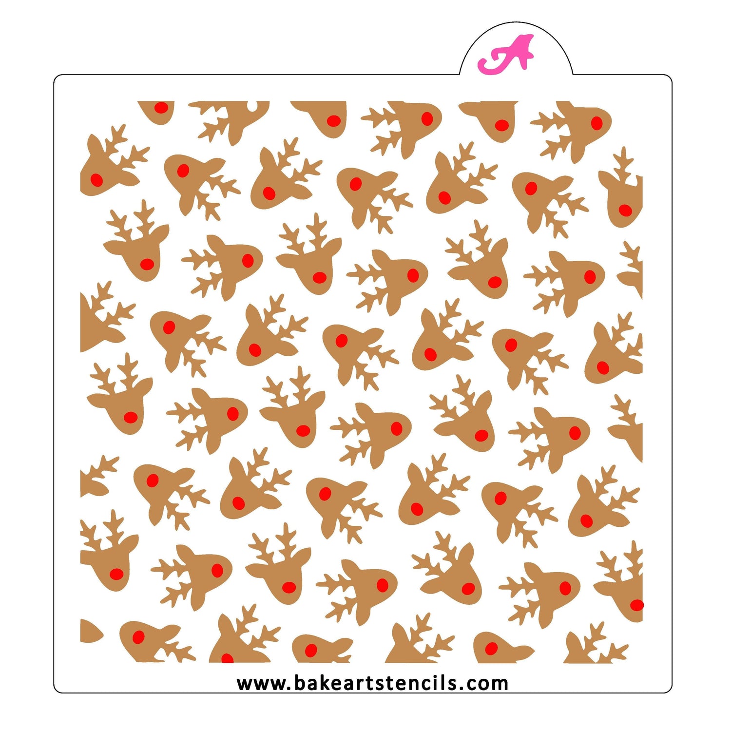 Rudolph Reindeer Pattern Stencil Set