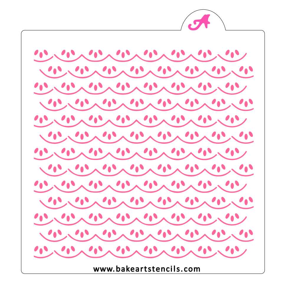 Ruffles and Lace Cookie Stencil
