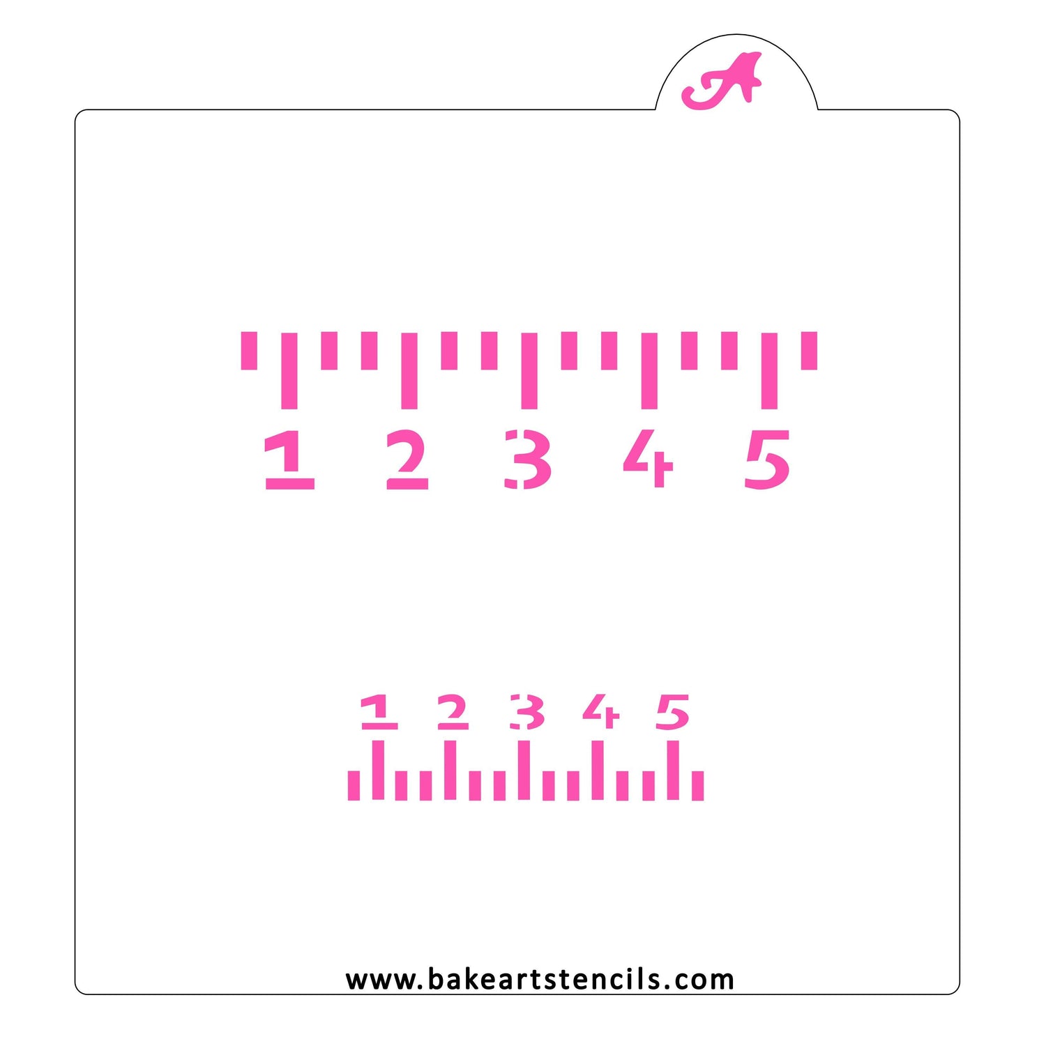 Ruler Cookie Stencil