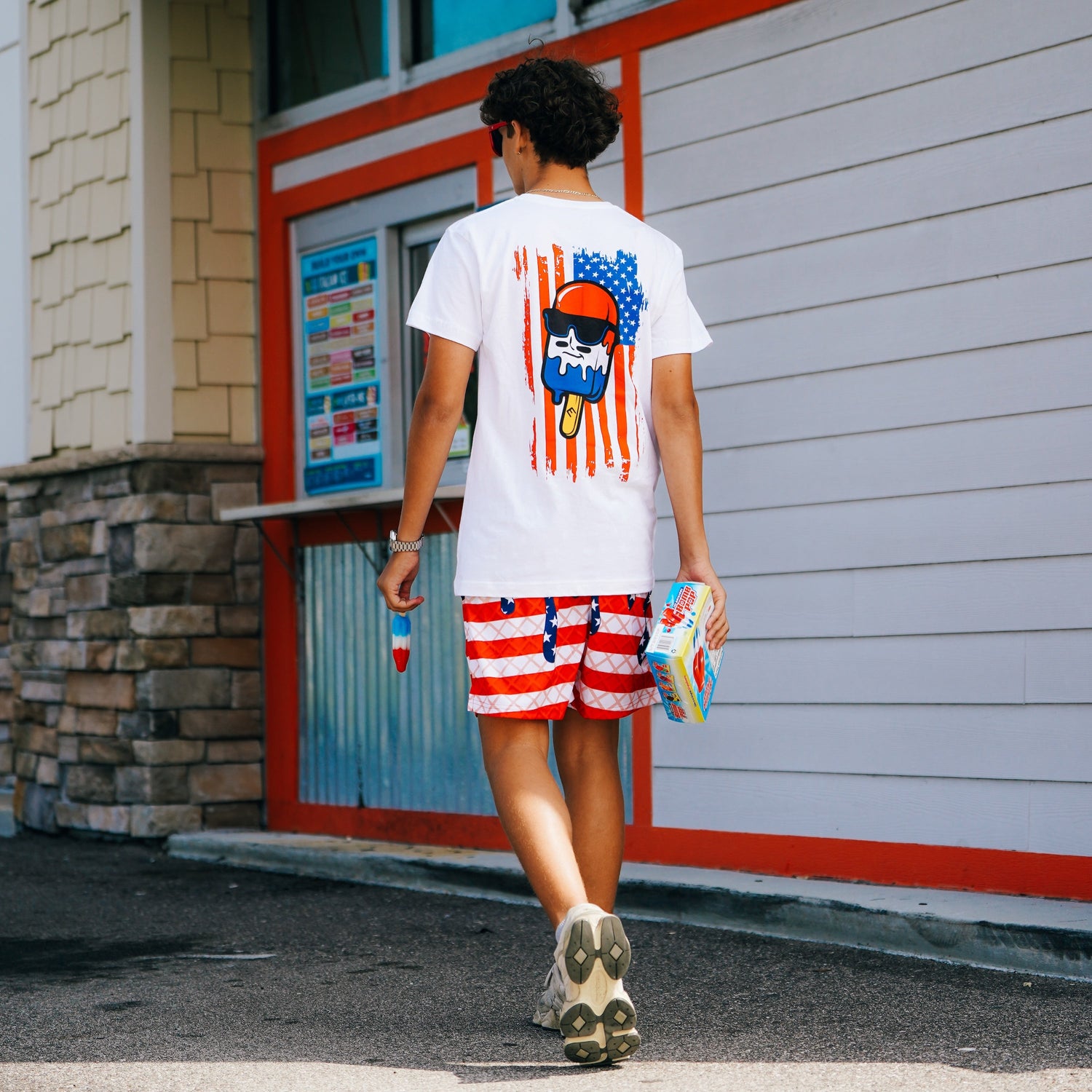 USA Flag Ice Cream Shorts