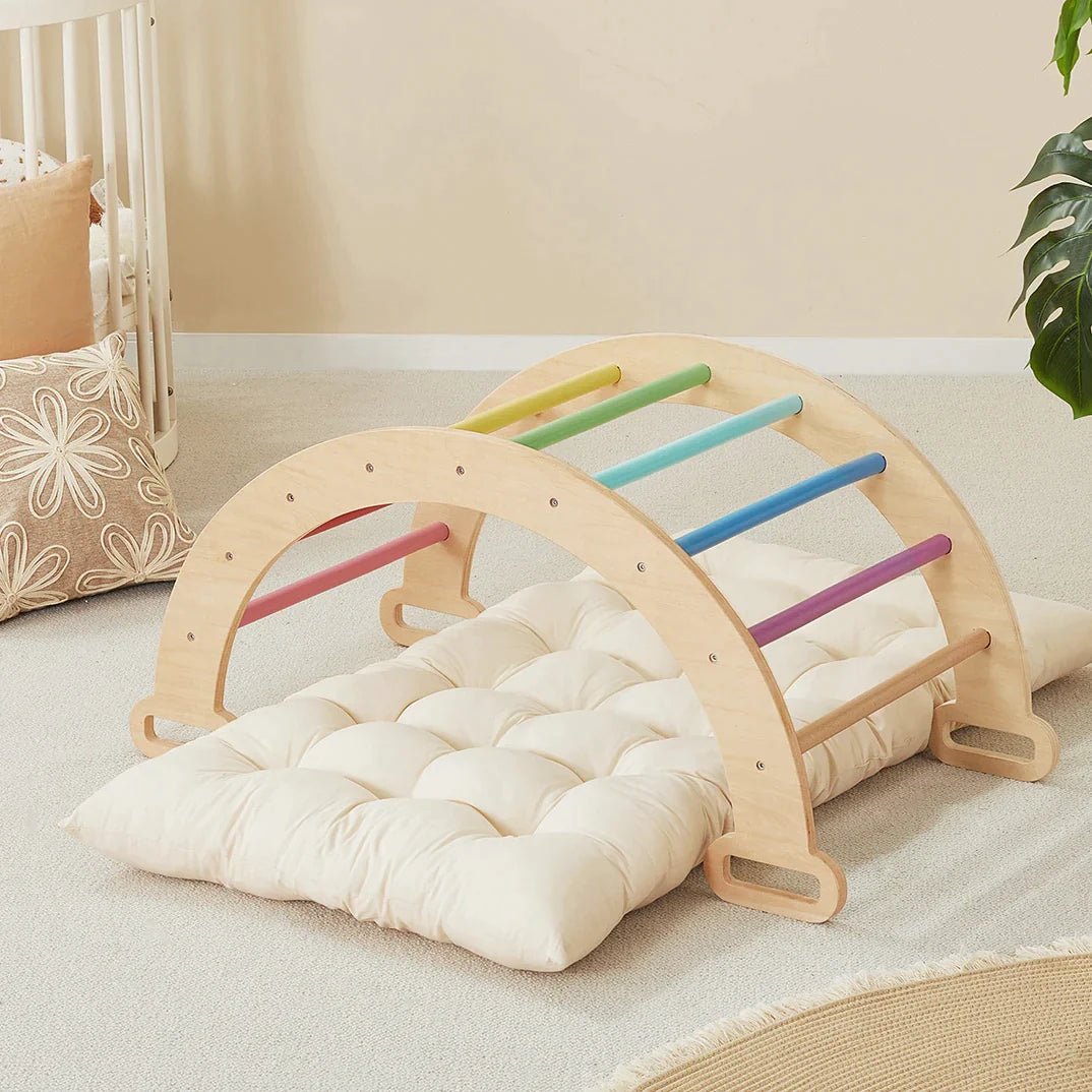 Tiny Land® 7-in-1 Rainbow Climbing Set with Play Pad by Tiny Land INC, product image 6