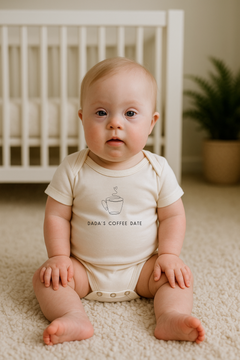 Dada's Coffee Date Organic Baby Bodysuit by Tenth & Pine, product image 2