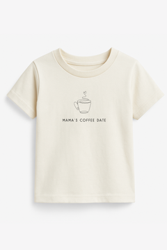 Mama's Coffee Date Organic Kids T-shirt by Tenth & Pine