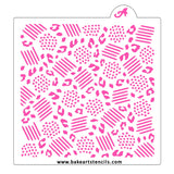 Safari Abstract Pattern Cookie Stencil