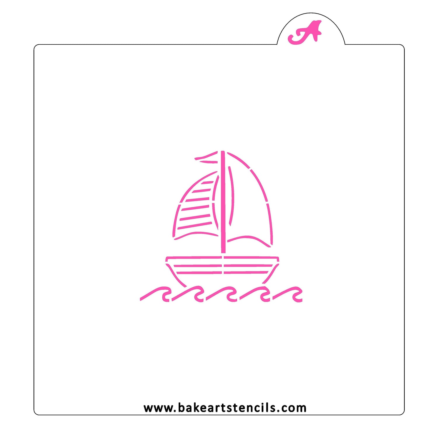 Sailboat PYO Cookie Stencil