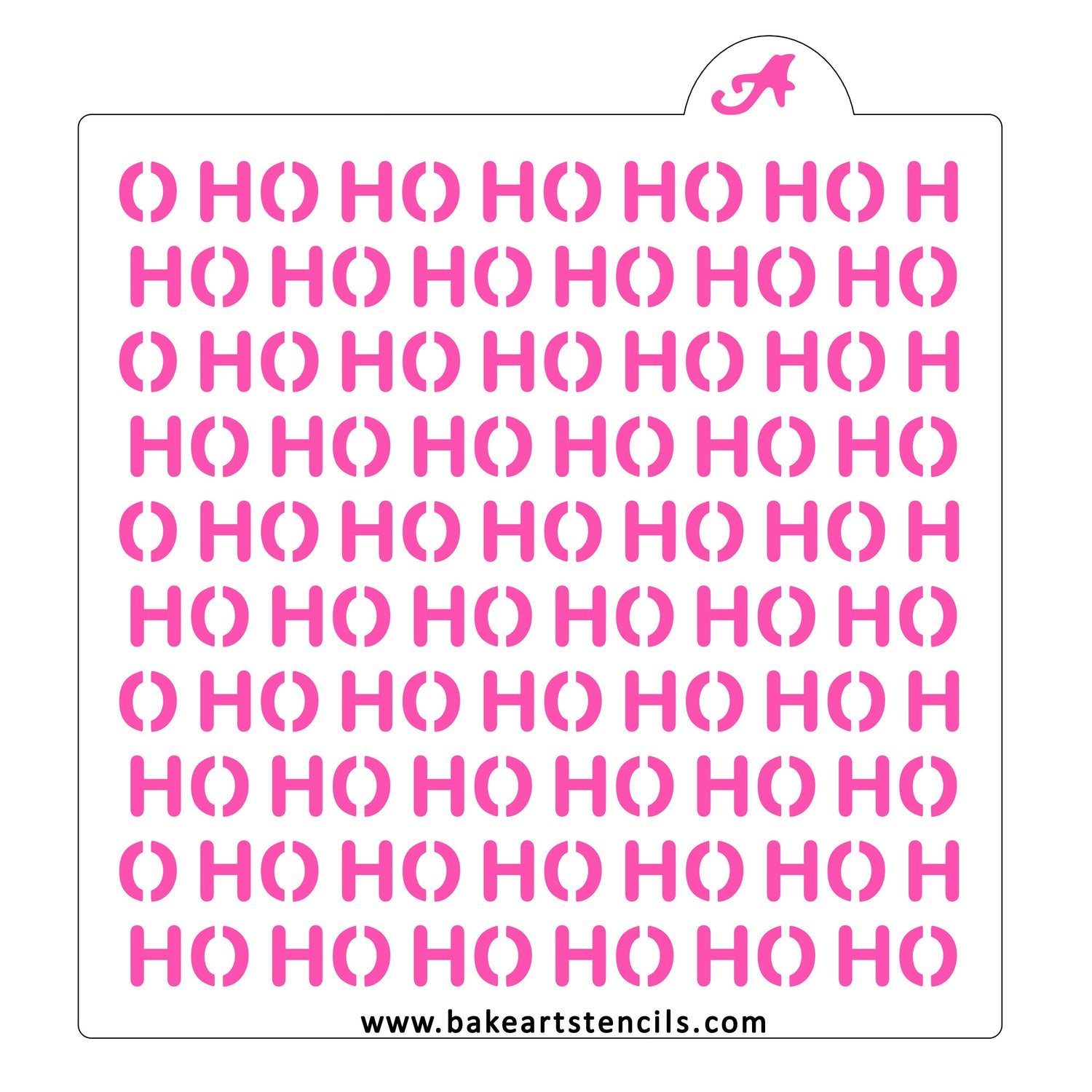 Santa Ho Ho Ho Cookie Stencil