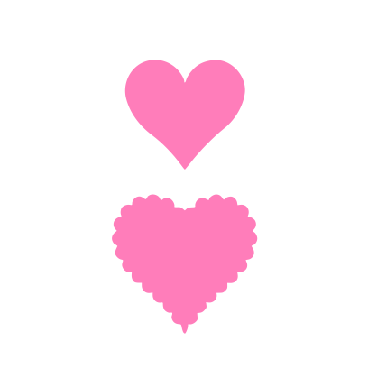 Scalloped Heart Cookie Stencil