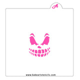 Scary Monster Face Cookie Stencil