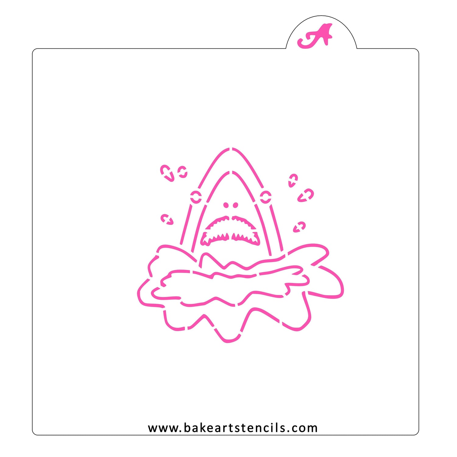 Scary Shark PYO Cookie Stencil